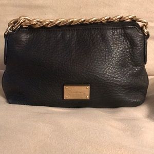 Michael Kors Black Clutch- Gold Hardware